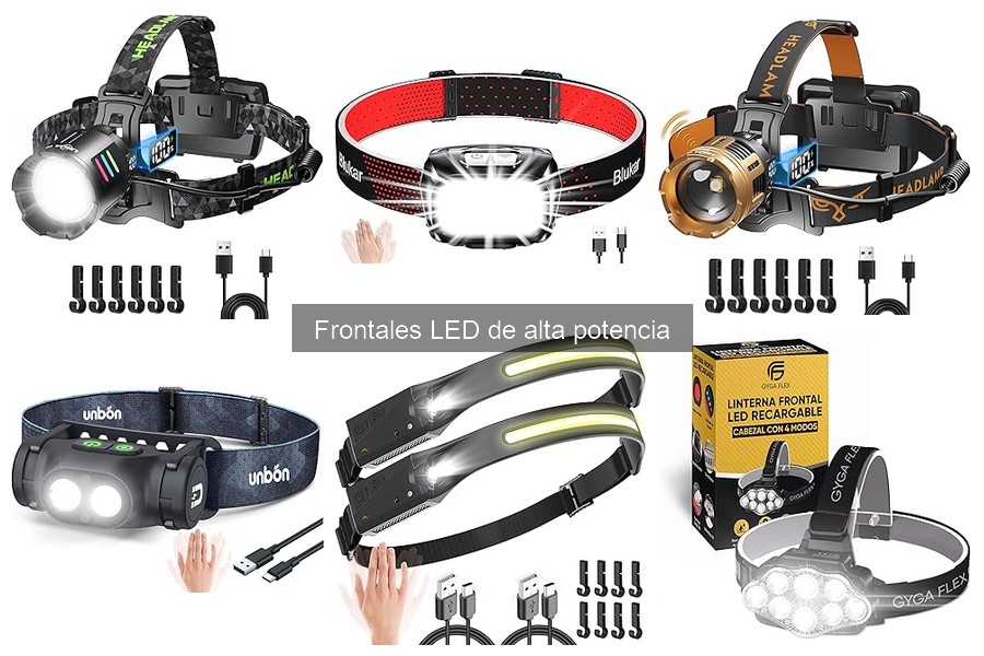 Mejores linternas frontales LED de alta potencia para outdoor