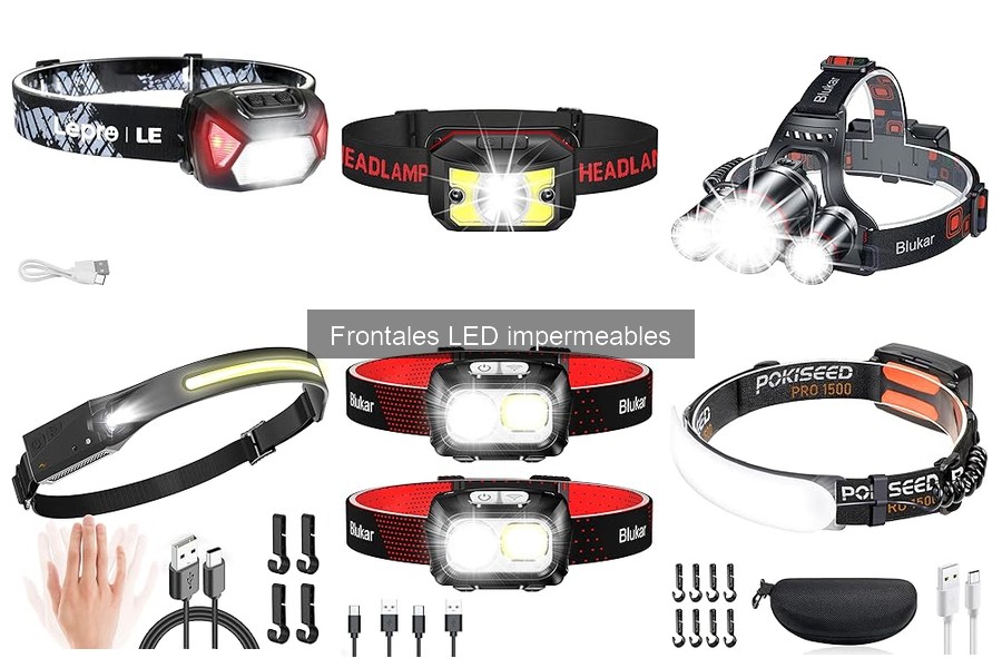 Mejores linternas frontales LED impermeables para actividades nocturnas