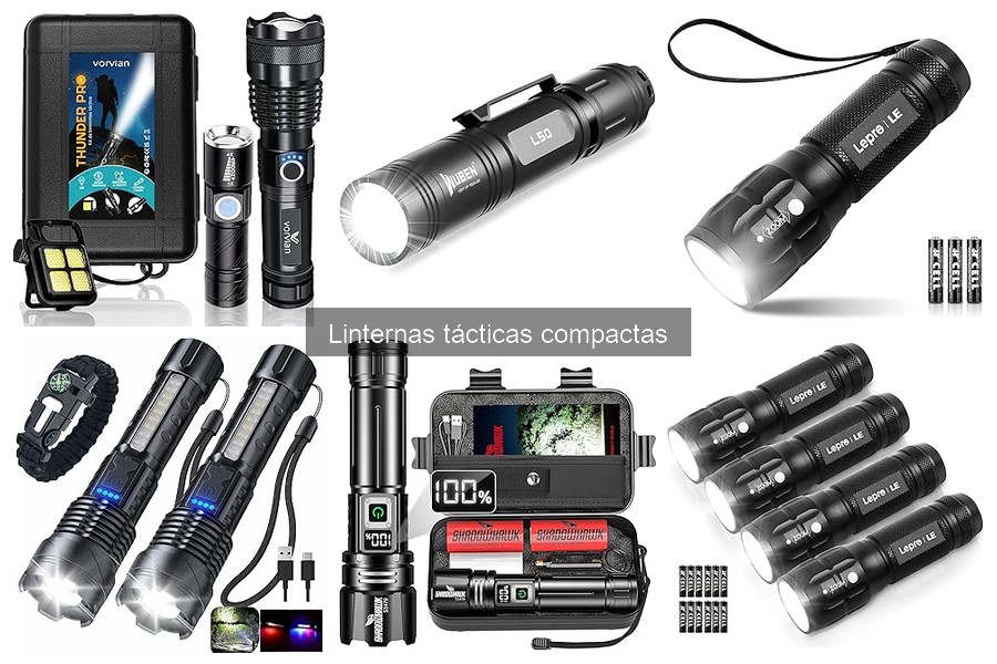 Mejores linternas tácticas compactas para camping en 2023