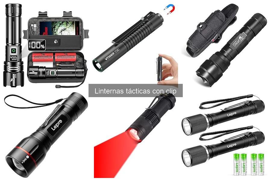 Mejores linternas tácticas con clip para camping 2023