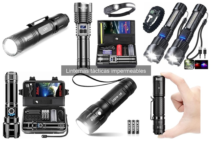 Mejores linternas tácticas impermeables para camping 2023