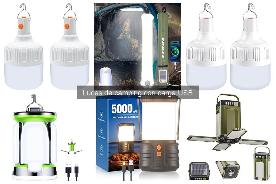 Mejores luces de camping con carga USB para invierno