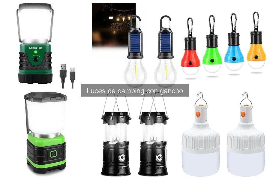 Mejores luces de camping con gancho para senderismo 2023