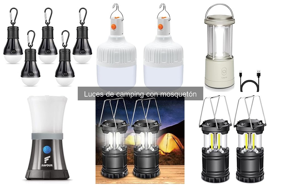 Mejores luces de camping con mosquetón para principiantes