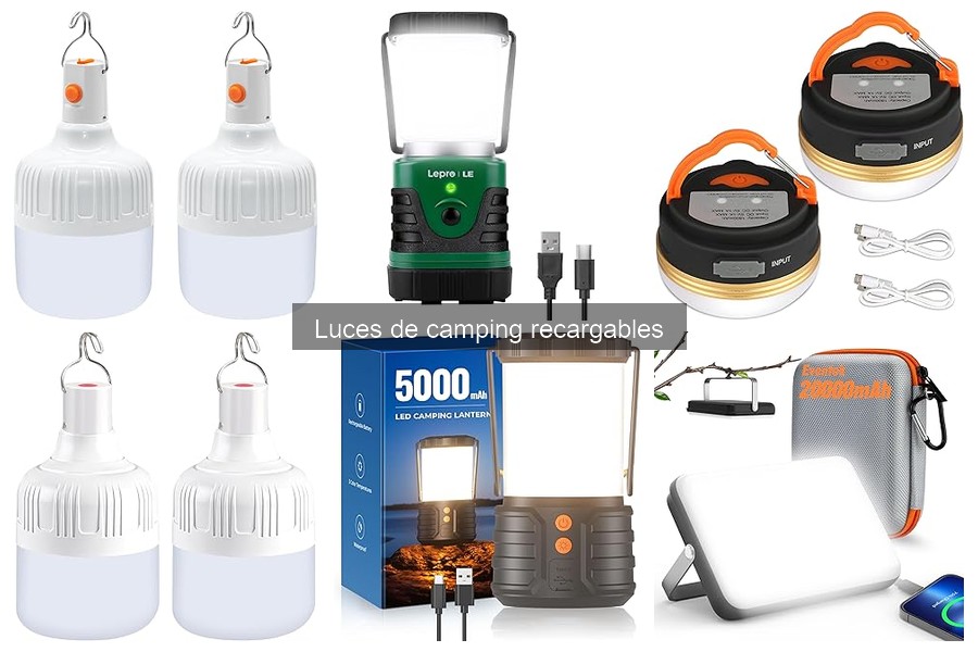 Mejores luces de camping recargables para excursiones familiares