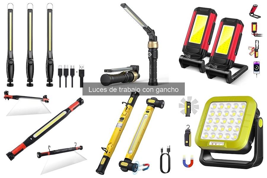 Mejores luces de trabajo con gancho para construcción 2023