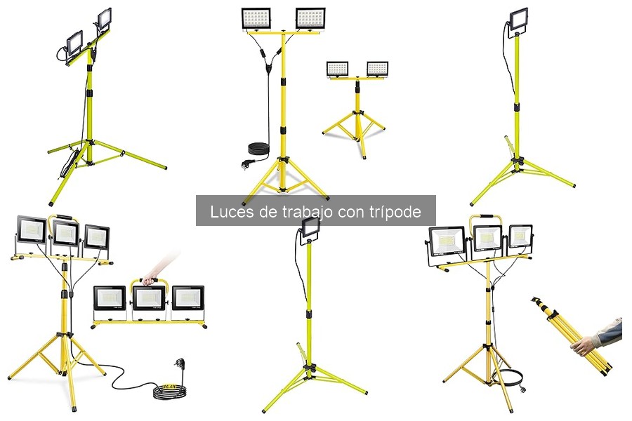 Mejores luces de trabajo con trípode para el hogar