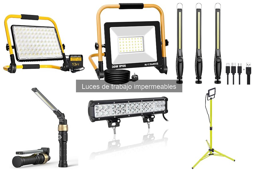 Mejores luces de trabajo impermeables para profesionales