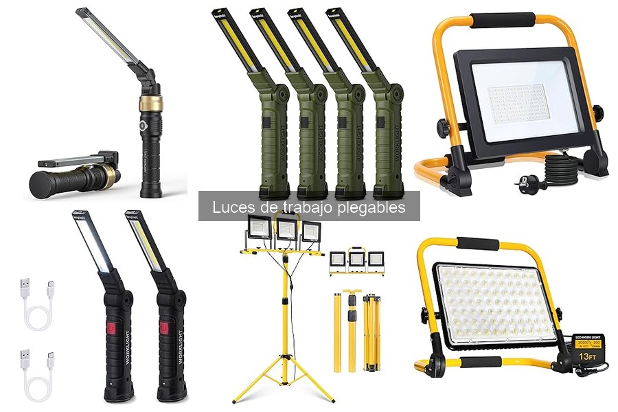 Mejores luces de trabajo plegables para exteriores: comparativa