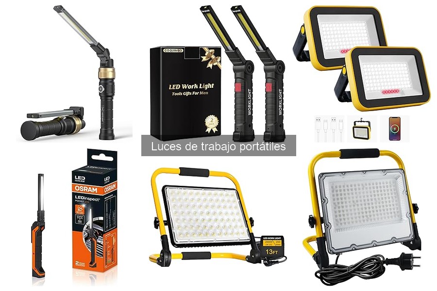 Mejores luces de trabajo portátiles para bricolaje en casa