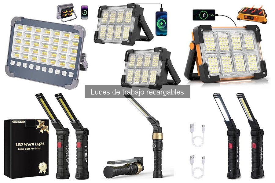 Mejores luces de trabajo recargables para exteriores