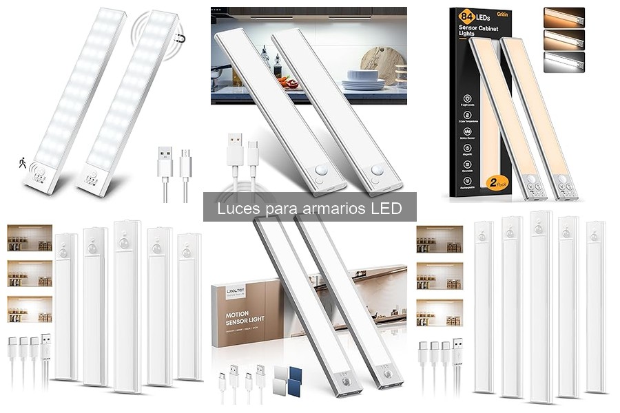Mejores luces LED para armarios pequeños: eficiencia y espacio
