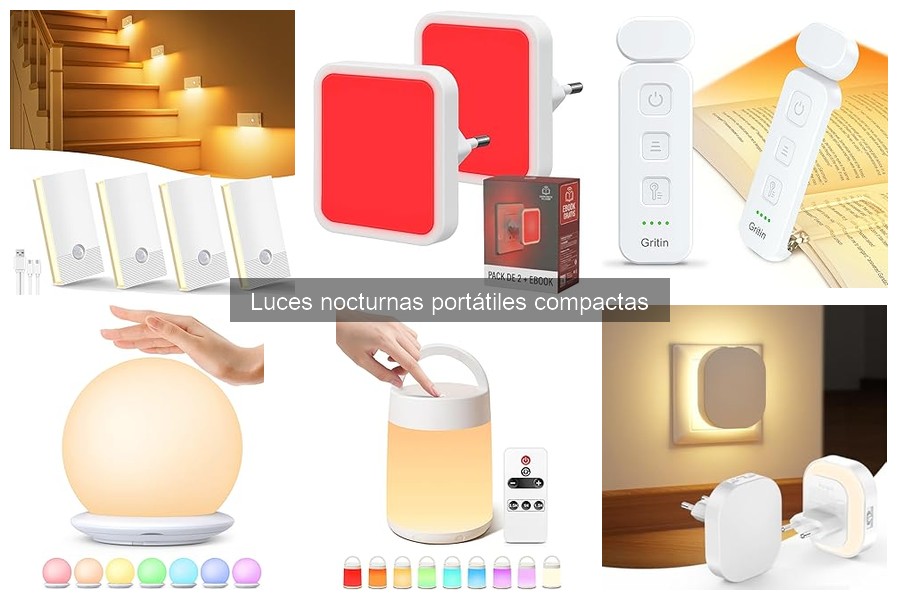 Mejores luces nocturnas portátiles compactas para niños