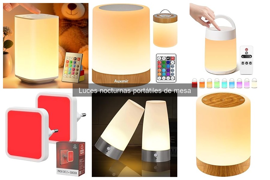 Mejores luces nocturnas portátiles de mesa para niños