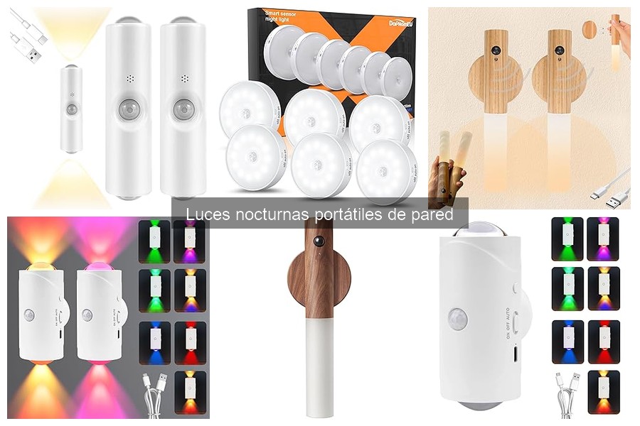 Mejores luces nocturnas portátiles de pared para niños