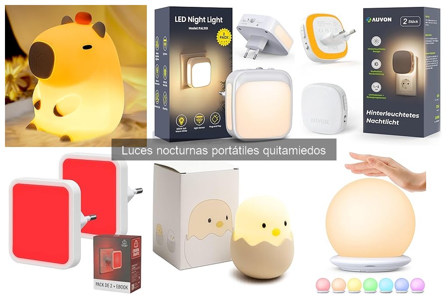 Mejores luces nocturnas portátiles quitamiedos para niños