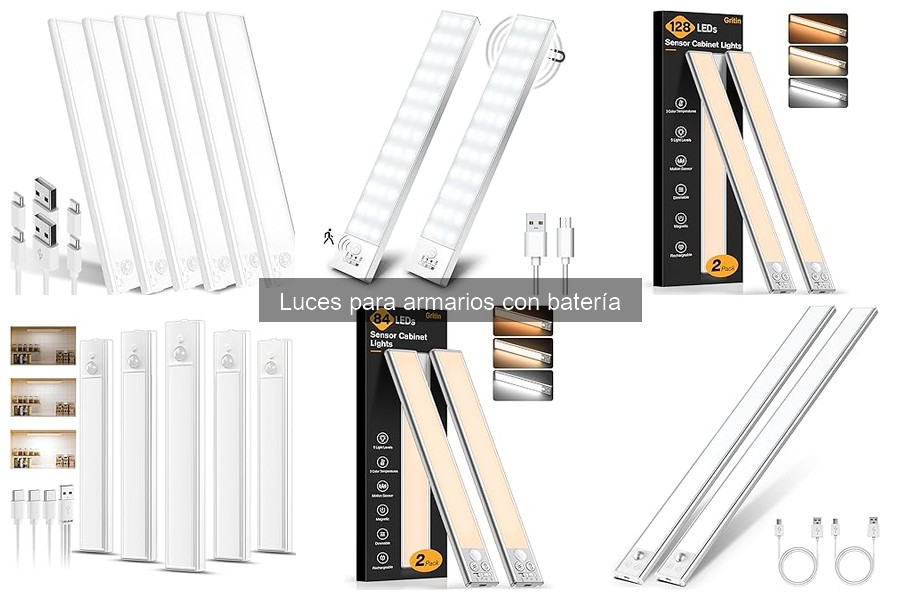 Mejores luces para armarios con batería: comparativa 2023