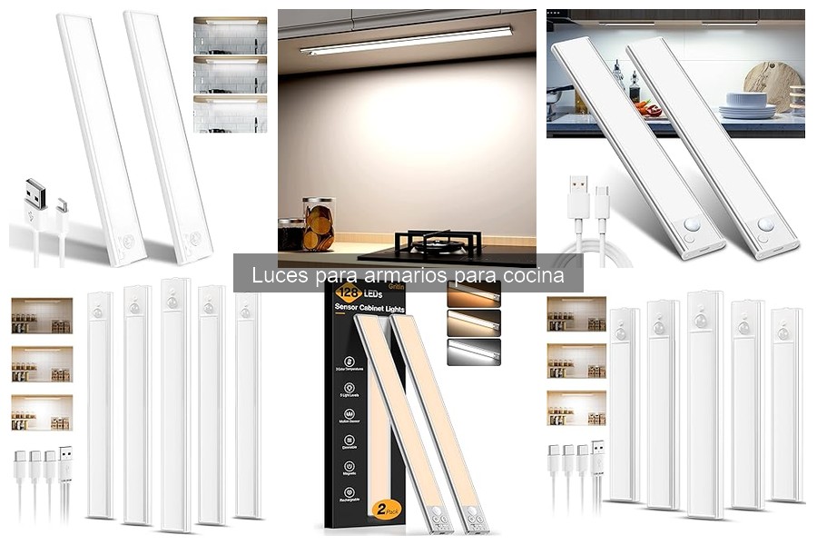 Mejores luces para armarios de cocina en espacios pequeños