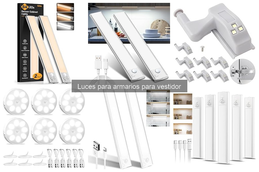 Mejores luces para armarios en espacios pequeños