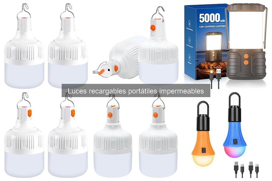 Mejores luces recargables impermeables para camping 2023