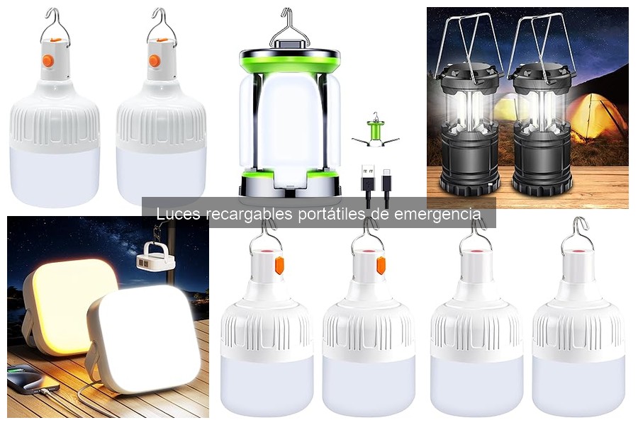 Mejores luces recargables para camping: comparativa 2023