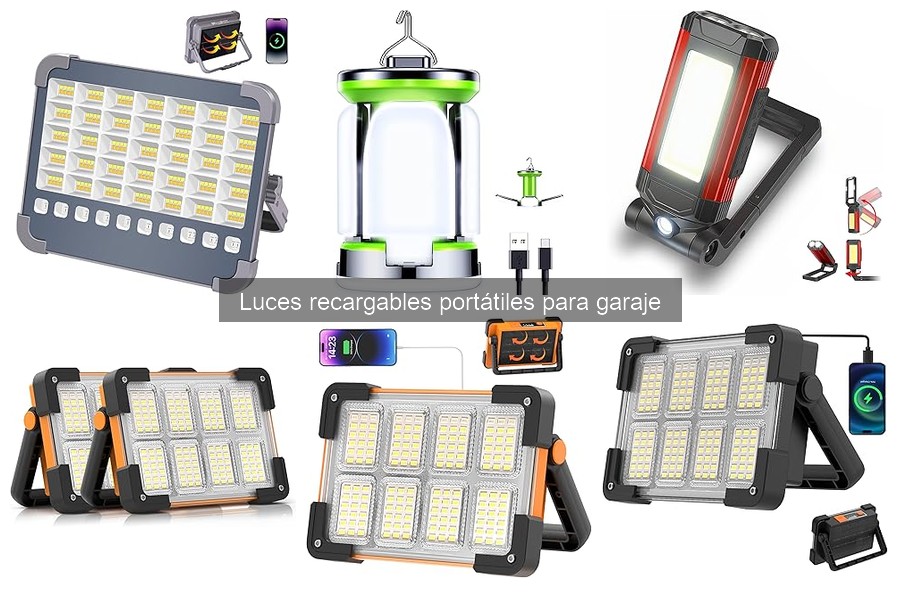 Mejores luces recargables portátiles para garaje en 2023