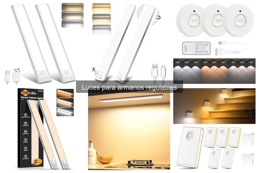 Mejores luces regulables para armarios grandes