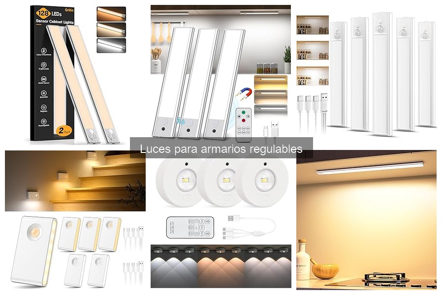 Mejores luces regulables para armarios pequeños