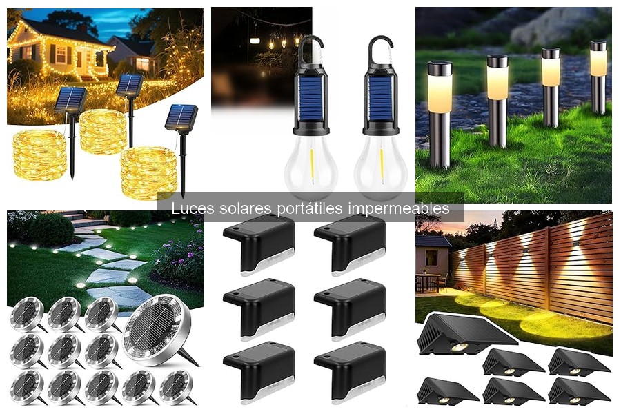 Mejores luces solares portátiles impermeables para camping