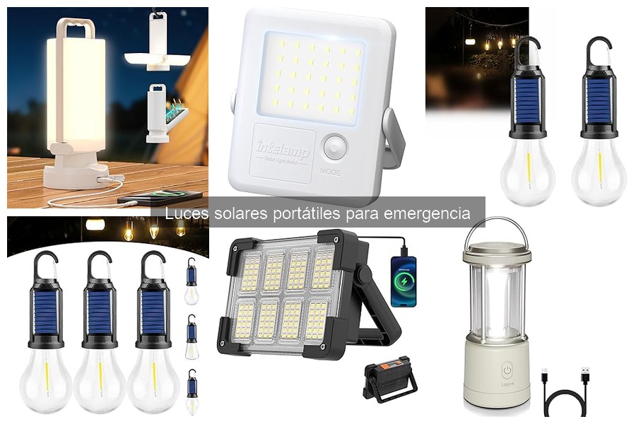 Mejores luces solares portátiles para emergencias en 2023