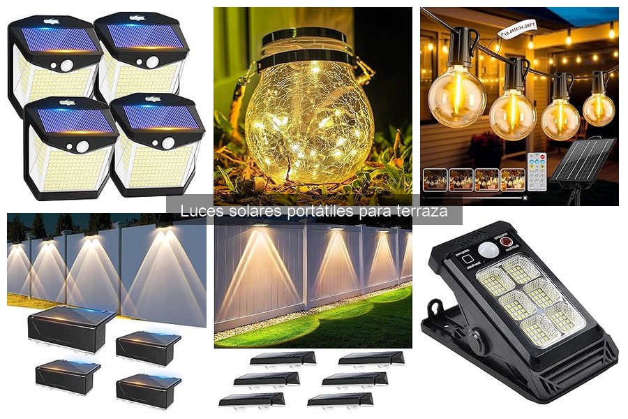Mejores luces solares portátiles para terraza en 2023