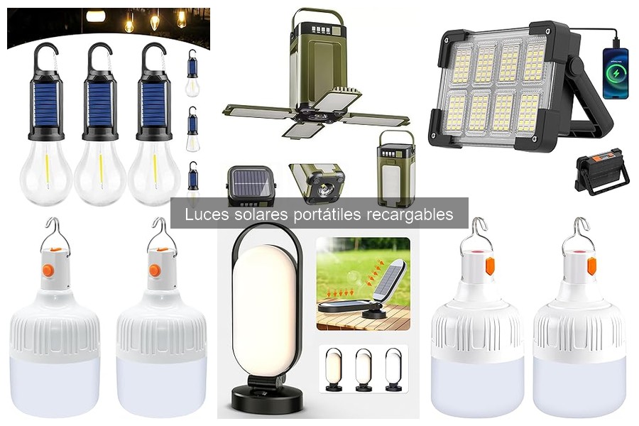 Mejores luces solares portátiles recargables para emergencias