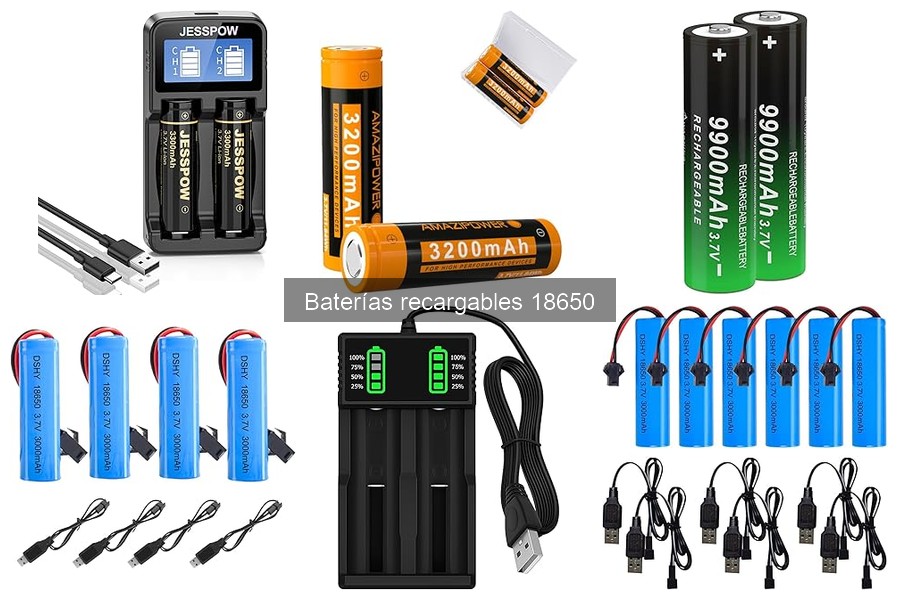 Mejores marcas de baterías recargables 18650 comparativa 2023