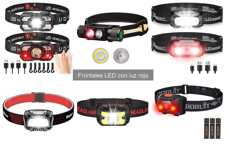 Mejores marcas de linternas frontales LED con luz roja