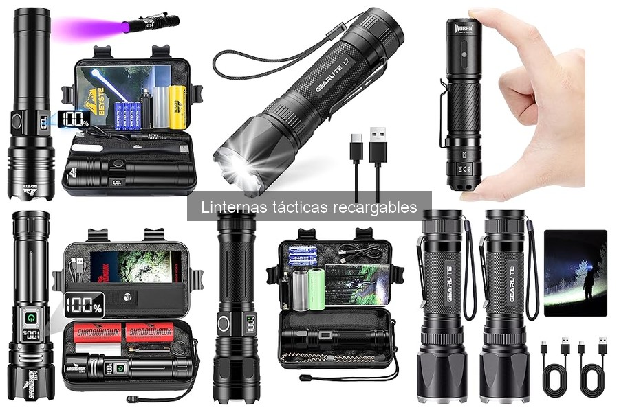 Mejores marcas de linternas tácticas recargables comparativa