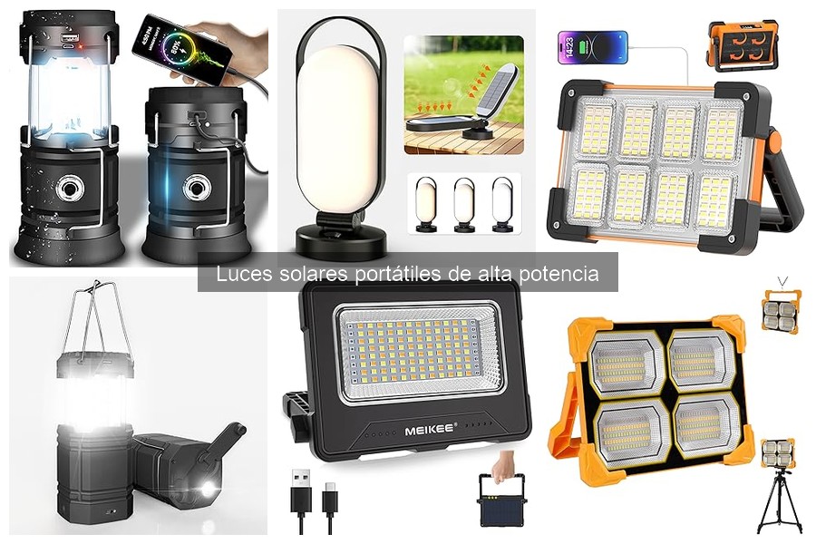 Mejores marcas de luces solares portátiles de alta potencia