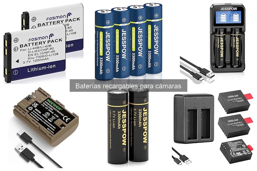 Mejores ofertas de baterías recargables para cámaras