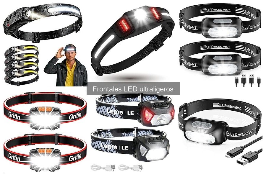 Mejores Ofertas en Linternas Frontales LED Ultraligeras