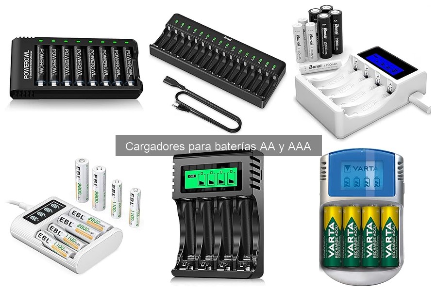 Mejores tiendas online para comprar cargadores AA y AAA