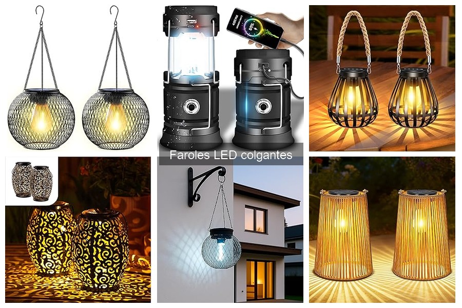 Mejores tiendas para comprar faroles LED colgantes baratos