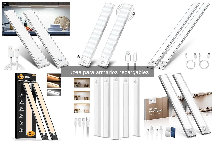 Mejores tiendas para comprar luces de armarios recargables