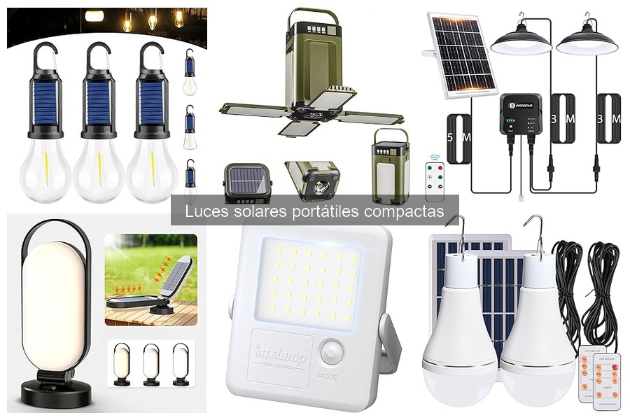 Mejores usos de luces solares portátiles compactas