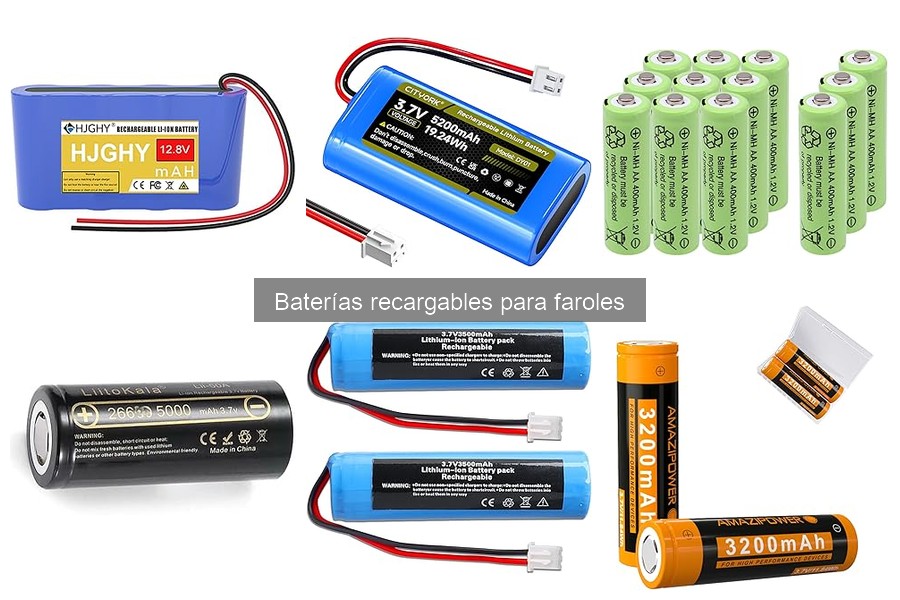 Ofertas en baterías recargables para faroles: ¡ahorra hoy!