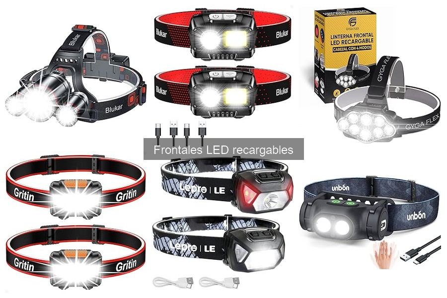 Opiniones de linternas frontales LED recargables 2023