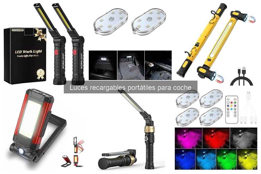 Opiniones de luces recargables portátiles para coche