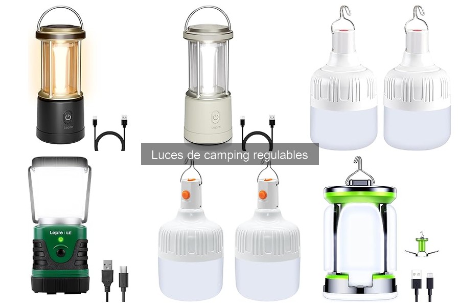 Opiniones sobre las mejores luces de camping regulables