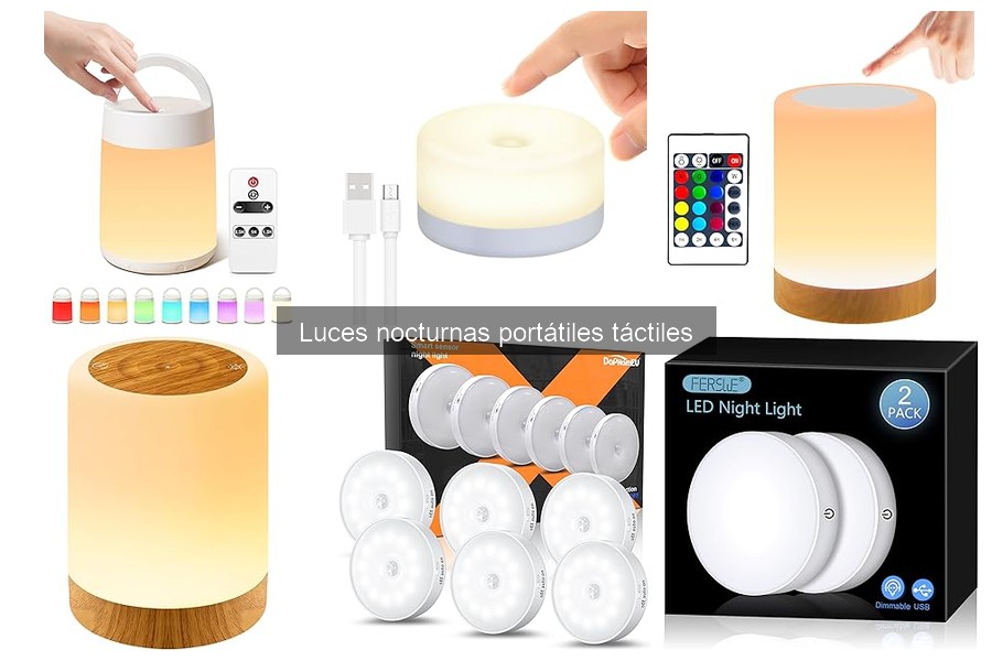 Opiniones sobre las mejores luces nocturnas táctiles portátiles