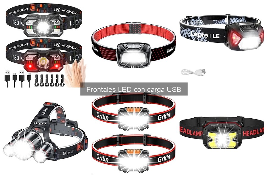 Opiniones sobre linternas frontales LED con carga USB
