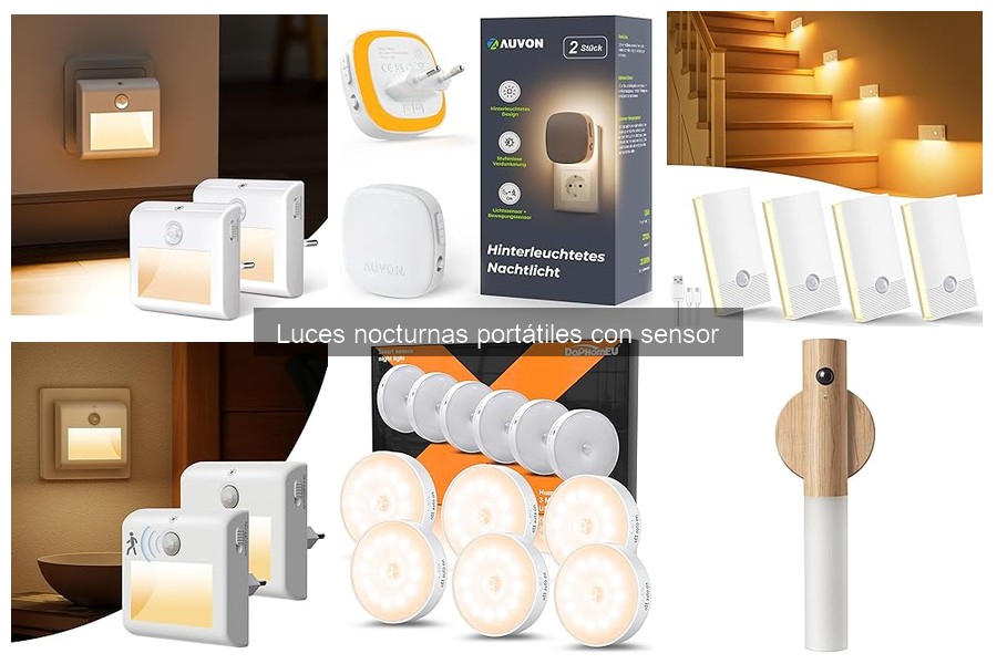Opiniones sobre luces nocturnas portátiles con sensor