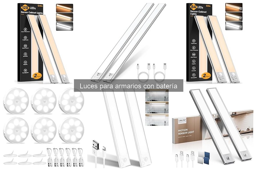 Opiniones sobre luces para armarios con batería